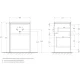 Тумба с раковиной Rovere Nebrasca Nature 120,3 см BelBagno Kraft KRAFT-LVD-580/1200-2C-PIA-RNN + BB1200/480-LV-MR-R