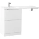 Тумба Bianco Opaco 58 см BelBagno Lavanderia LAVANDERIA-580/1200-2C-PIA-BL