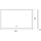 Зеркало 100x60 см BelBagno SPC-GRT-1000-600-LED-TCH-WARM