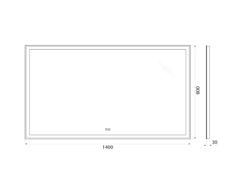 Зеркало 140x80 см BelBagno SPC-GRT-1400-800-LED-TCH-WARM