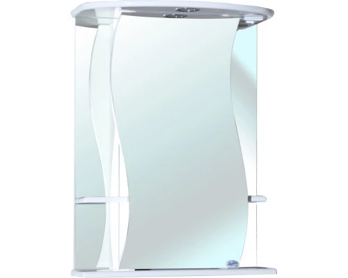 Зеркальный шкаф 55x72 см белый глянец L Bellezza Лиана 4612308002011