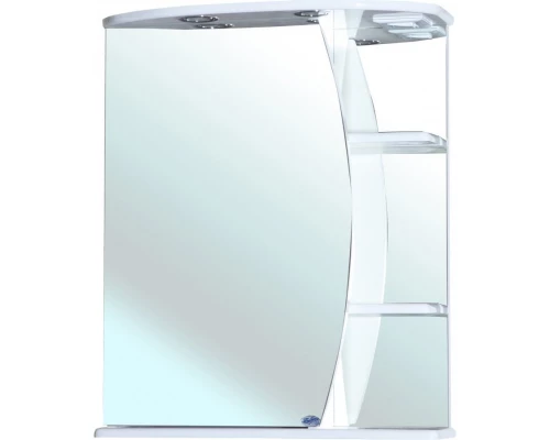 Зеркальный шкаф 60x72 см белый глянец L Bellezza Луна 4612609002017