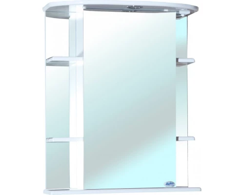 Зеркальный шкаф 55x72 см белый глянец L Bellezza Магнолия 4612708002017