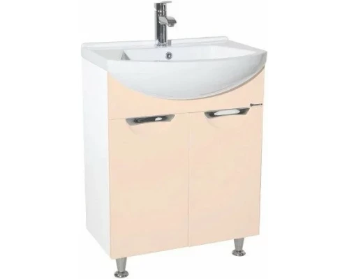 Тумба бежевый глянец/белый глянец 54 см Bellezza Альфа 4638808000074