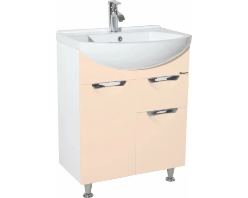 Тумба бежевый глянец/белый глянец 64 см Bellezza Альфа 4638810090070