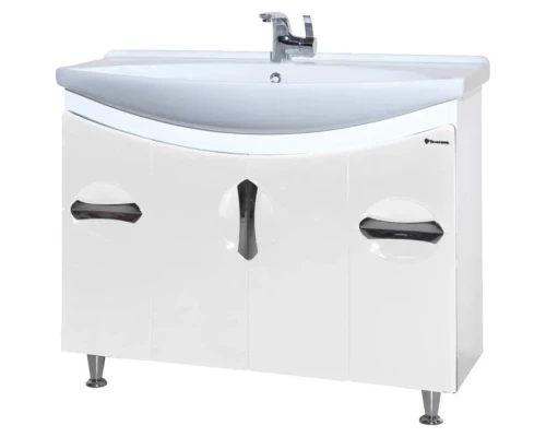 Тумба белый глянец 101 см Bellezza Лагуна 4632118110010