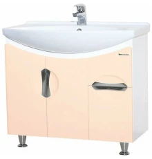 Тумба бежевый глянец/белый глянец 73 см Bellezza Лагуна 4632112110078