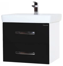 Тумба черный глянец/белый глянец 55 см Bellezza Рокко 463530967004