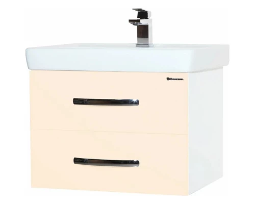 Тумба бежевый глянец/белый глянец 74,5 см Bellezza Рокко 4635313670075