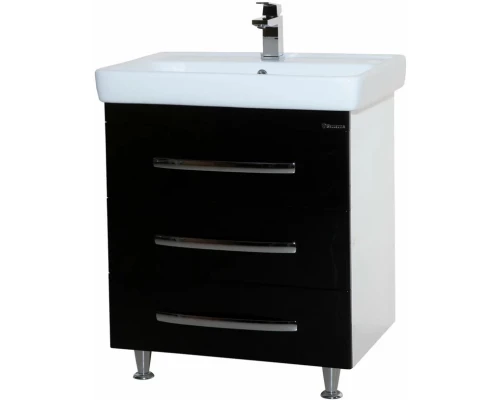 Тумба черный глянец/белый глянец 74,5 см Bellezza Рокко 4635313660045