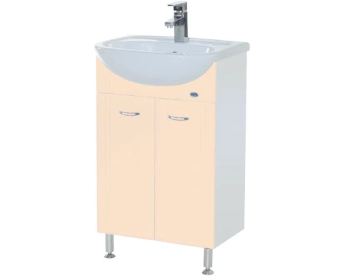 Тумба бежевый глянец/белый глянец 44 см Bellezza Уют 4635023000070