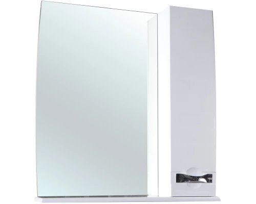 Зеркальный шкаф 80x87 см белый глянец R Bellezza Абрис 4619713001011