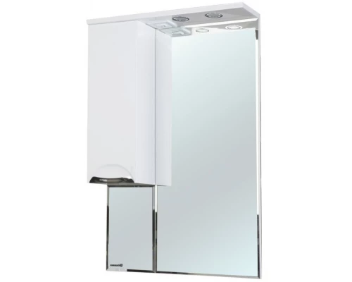 Зеркальный шкаф 55x100 см белый глянец L Bellezza Альфа 4618808002018