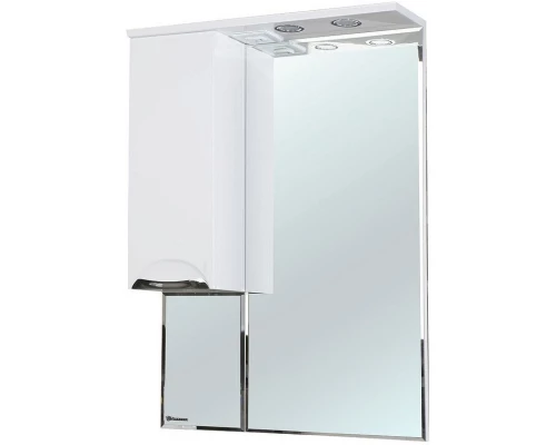 Зеркальный шкаф 65x100 см белый глянец L Bellezza Альфа 4618810002013