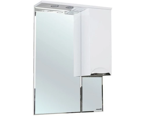 Зеркальный шкаф 65x100 см белый глянец R Bellezza Альфа 4618810001016