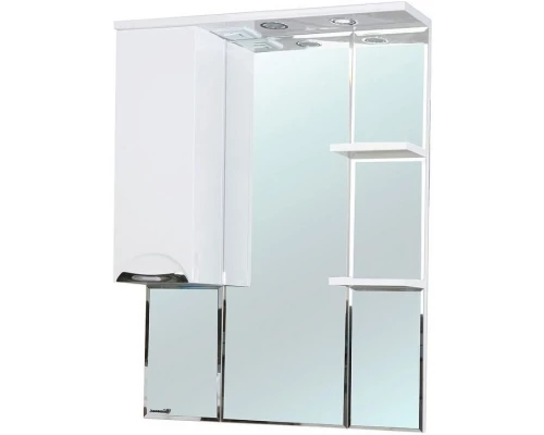Зеркальный шкаф 75x100 см белый глянец L Bellezza Альфа 4618812002011