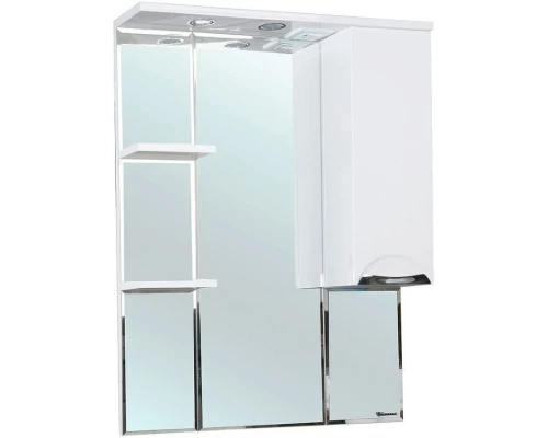 Зеркальный шкаф 75x100 см белый глянец R Bellezza Альфа 4618812001014