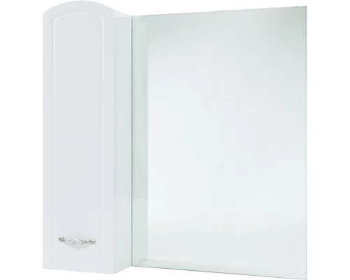 Зеркальный шкаф 78x80 см белый глянец L Bellezza Амелия 4610313002101