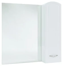 Зеркальный шкаф 78x80 см белый глянец R Bellezza Амелия 4610313001012