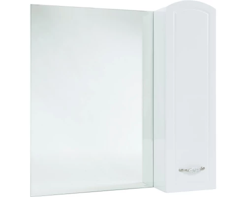 Зеркальный шкаф 78x80 см белый глянец R Bellezza Амелия 4610313001012