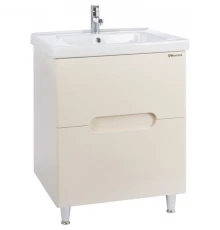 Тумба с раковиной бежевый глянец 65,4 см Bellezza Андрэа 4639010110070 + 4660018640214