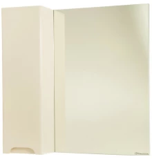 Зеркальный шкаф 80x80 см бежевый глянец L Bellezza Андрэа 4619013002077