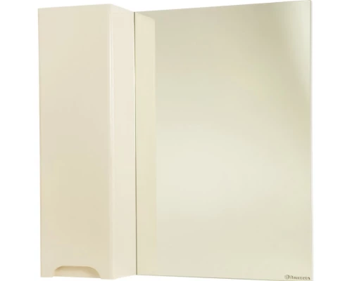 Зеркальный шкаф 80x80 см бежевый глянец L Bellezza Андрэа 4619013002077