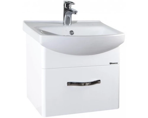 Тумба с раковиной белый глянец 50,5 см Bellezza Анкона 4639606190011 + 4690311009944