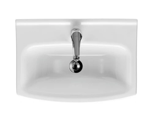 Тумба с раковиной белый глянец 55,5 см Bellezza Анкона 4639608190019 + 4690311045010