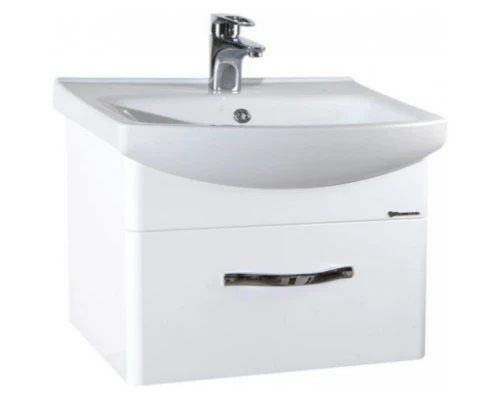 Тумба с раковиной белый глянец 60,5 см Bellezza Анкона 4639609190018 + 4690311009951