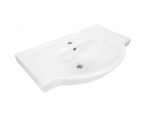 Тумба с раковиной белый глянец 79,5 см Bellezza Анкона 4639613190011 + 4690311008985