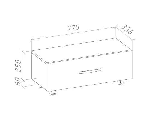 Тумба белый глянец 77 см Bellezza Анкона 4639613670018