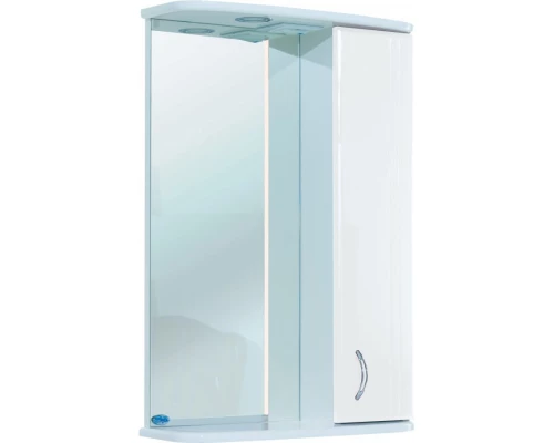 Зеркальный шкаф 55x72 см белый глянец R Bellezza Астра 4614908001012