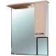Зеркальный шкаф 88x100,4 см бежевый глянец/белый глянец R Bellezza Балтика 4618915001072