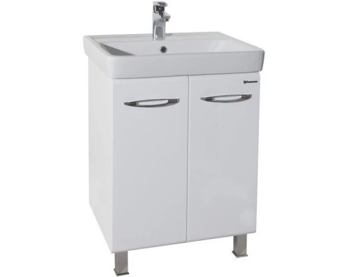 Тумба с раковиной белый глянец 60 см Bellezza Джела 4639809240018 + 4620000148562