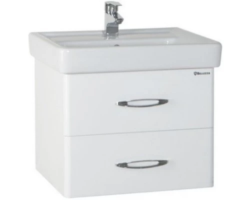 Тумба с раковиной белый глянец 70 см Bellezza Джела 4639811670018 + 4620000148555