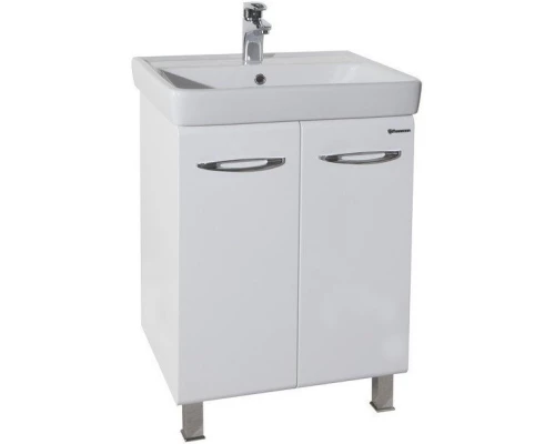 Тумба с раковиной белый глянец 70 см Bellezza Джела 4639811660019 + 4620000148555