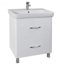 Тумба с раковиной белый глянец 70 см Bellezza Джела 4639811110019 + 4620000148555