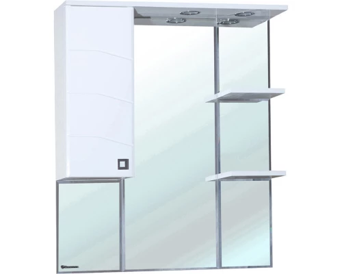 Зеркальный шкаф 82,5x100,1 см белый глянец L Bellezza Джулия 4611214002016