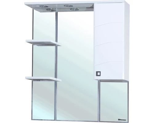 Зеркальный шкаф 82,5x100,1 см белый глянец R Bellezza Джулия 4611214001019