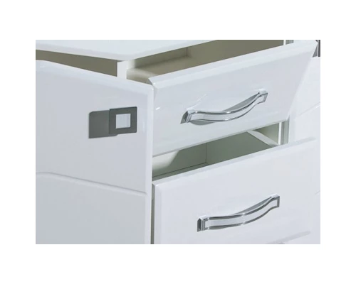 Тумба с раковиной белый глянец 87,5 см Bellezza Джулия 4631214000010 + 4620008197456