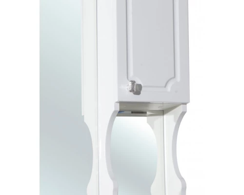 Зеркальный шкаф 65x100,3 см белый глянец R Bellezza Кантри 4619910001012