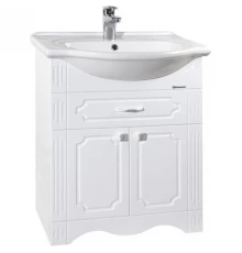 Тумба с раковиной белый глянец 65,5 см Bellezza Кантри 4639910090014 + 4607104872197