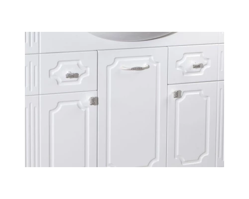 Тумба с раковиной белый глянец 86,5 см Bellezza Кантри 4639914000019 + 4620008197357