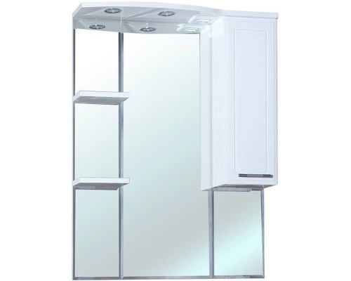 Зеркальный шкаф 78x100 см белый глянец R Bellezza Коралл 4612014001018
