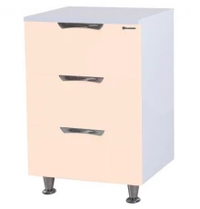 Комод бежевый глянец/белый глянец 50 см Bellezza Лагуна 4632106140074