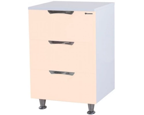 Комод бежевый глянец/белый глянец 50 см Bellezza Лагуна 4632106140074