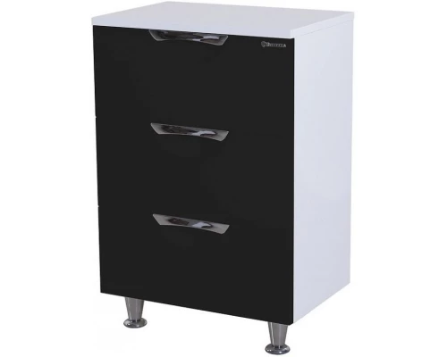 Комод черный глянец/белый глянец 50 см Bellezza Лагуна 4632106140043