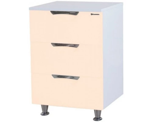 Комод бежевый глянец/белый глянец 60 см Bellezza Лагуна 4632109140071