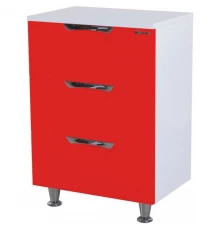 Комод красный глянец/белый глянец 60 см Bellezza Лагуна 4632109140033